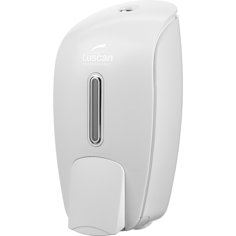 Дозатор (диспенсер) для жидкого мыла механический Luscan Professional Etalon пластик белый 0.8 л
Дозатор (диспенсер) для жидкого мыла механический Luscan Professional Etalon пластик белый 0.8 л