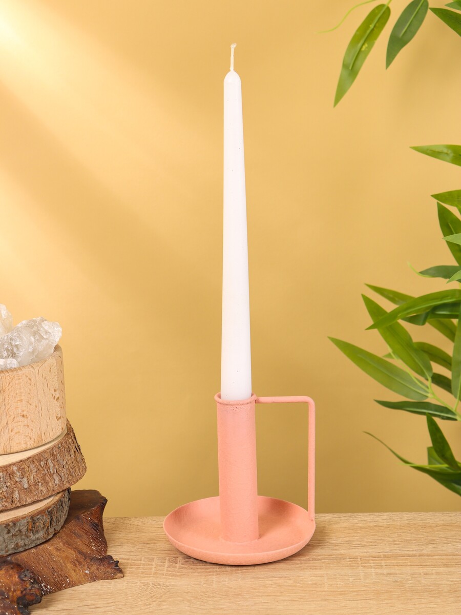 Подсвечник на 1 свечу текстурный с ручкой и блюдцем, Розовый
Подсвечник на 1 свечу текстурный с ручкой и блюдцем, Розовый