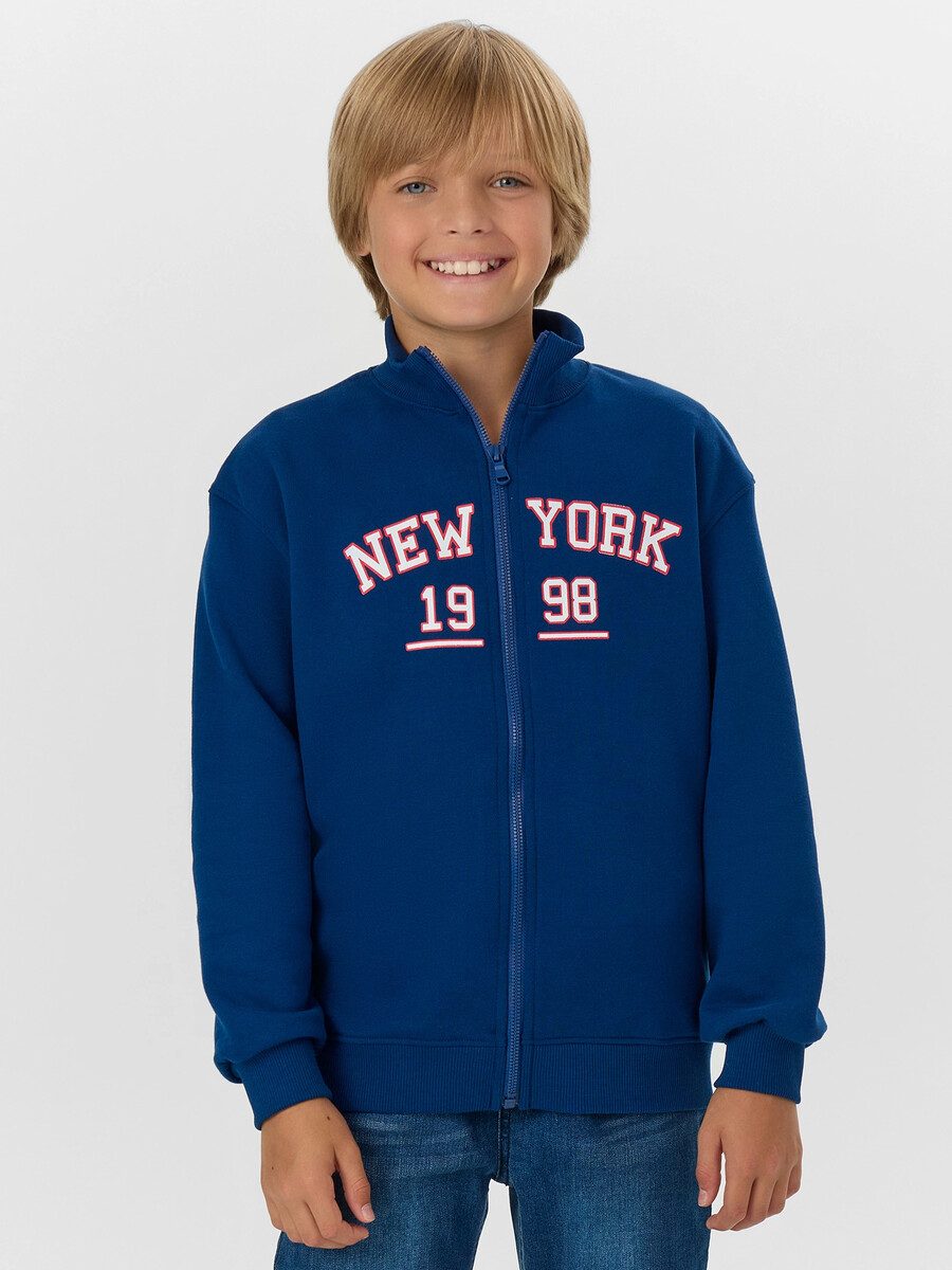 Толстовка для мальчиков синяя на молнии, Синий;сапфировый +печать
Толстовка для мальчиков синяя на молнии, Синий;сапфировый +печать