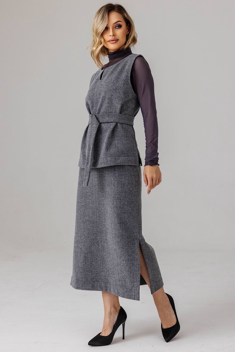 Юбка, Серый;серый меланж
Юбка, Серый;серый меланж