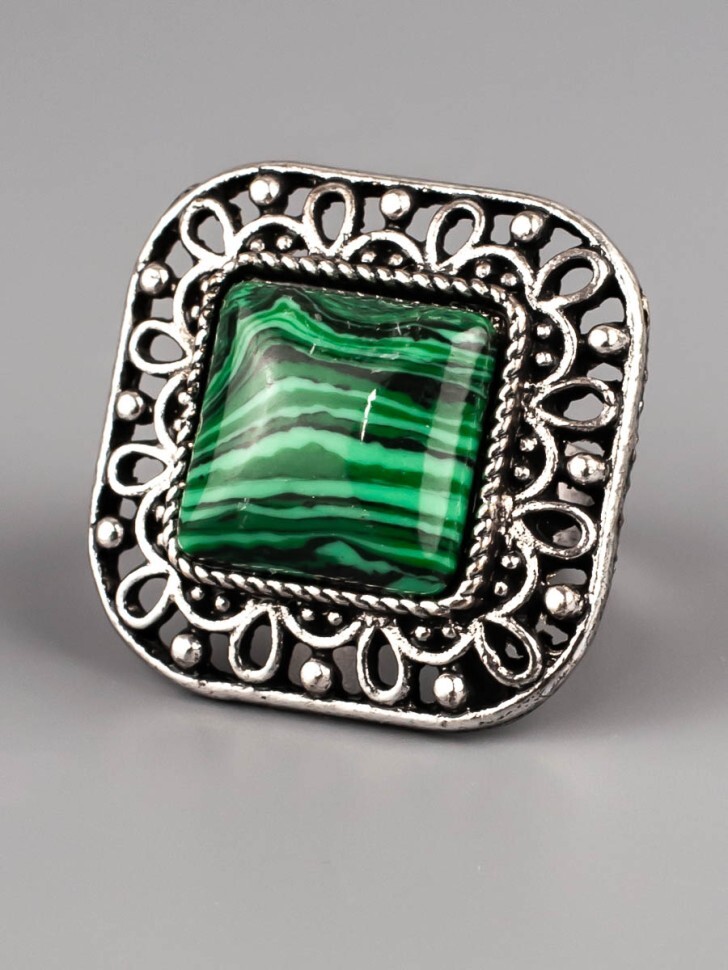 Кольцо, Зеленый;серебристый
Кольцо, Зеленый;серебристый