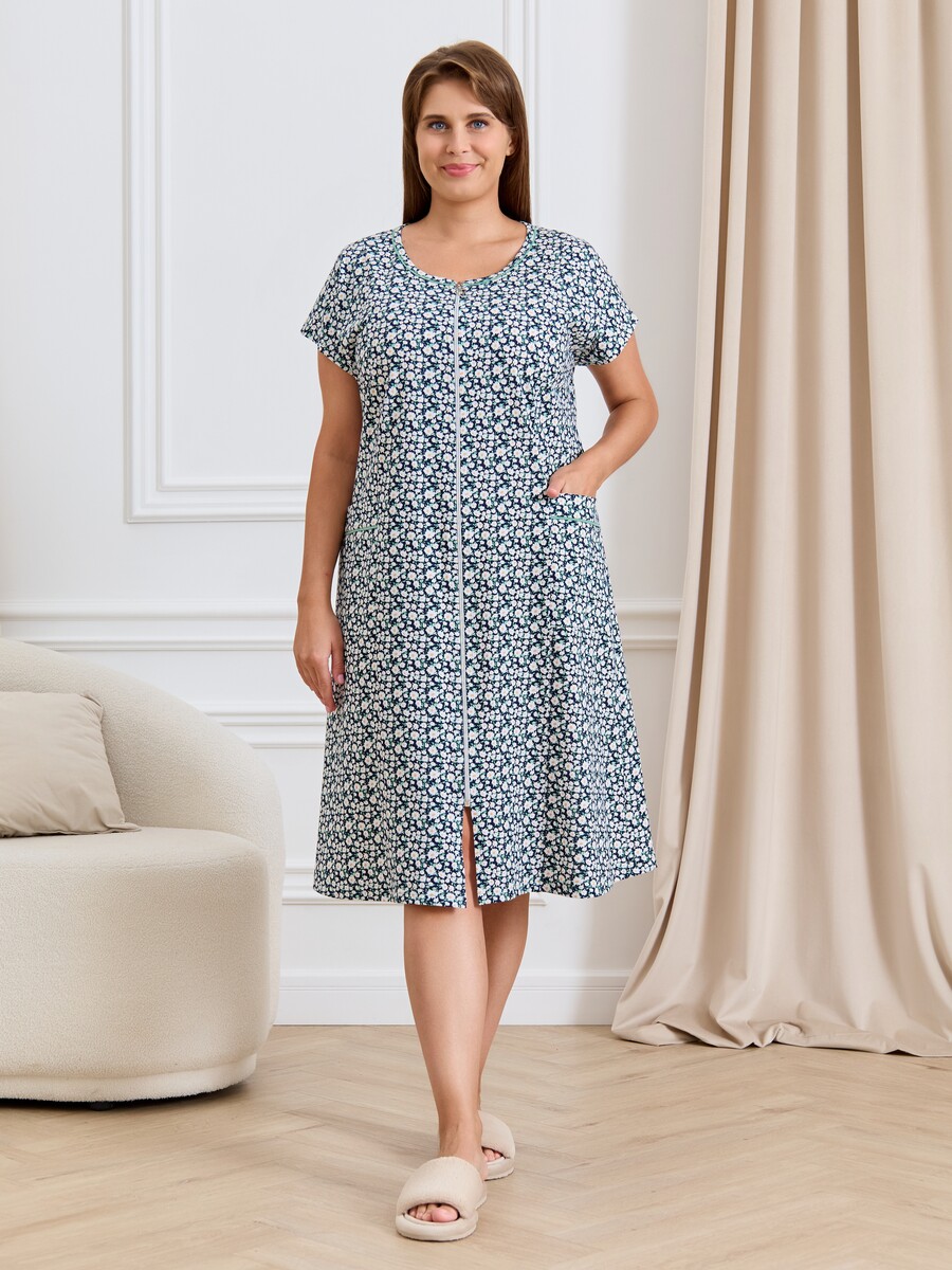 Халат, Синий;ромашка
Халат, Синий;ромашка