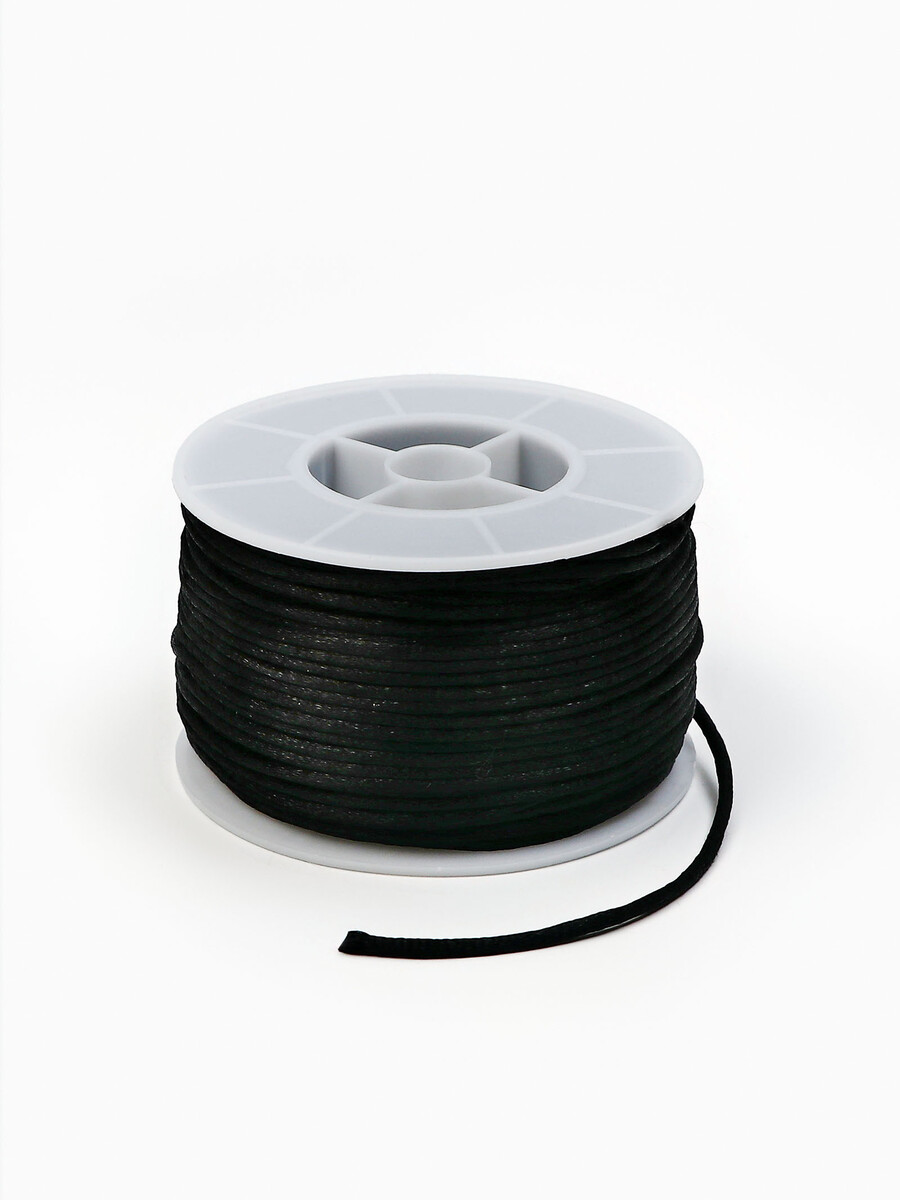 Шнур атласный на бобине 2мм ,50 метров, цвет черный
Шнур атласный на бобине 2мм ,50 метров, цвет черный