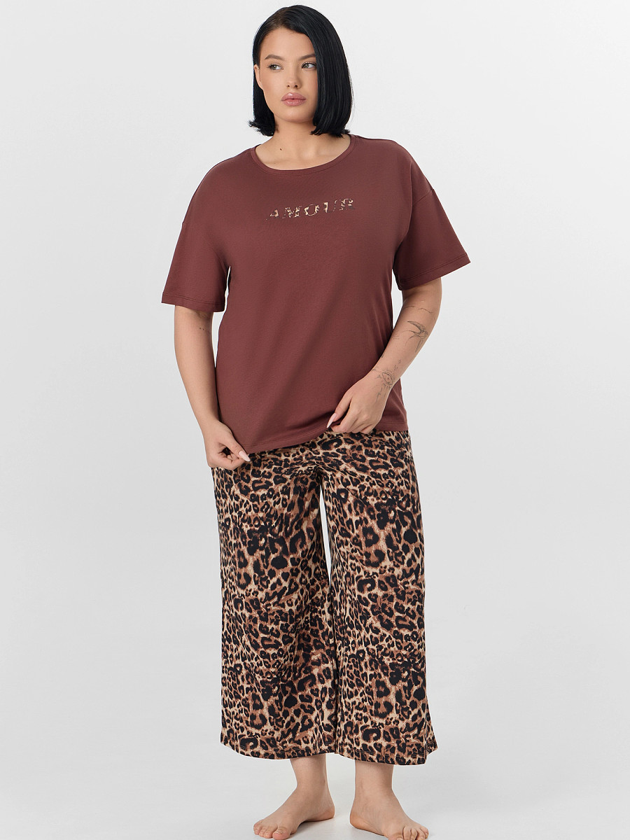 Комплект домашний женский коричневый с леопардовым принтом, Коричневый;горячий шоколад +леопард на песочном
Комплект домашний женский коричневый с леопардовым принтом, Коричневый;горячий шоколад +леопард на песочном