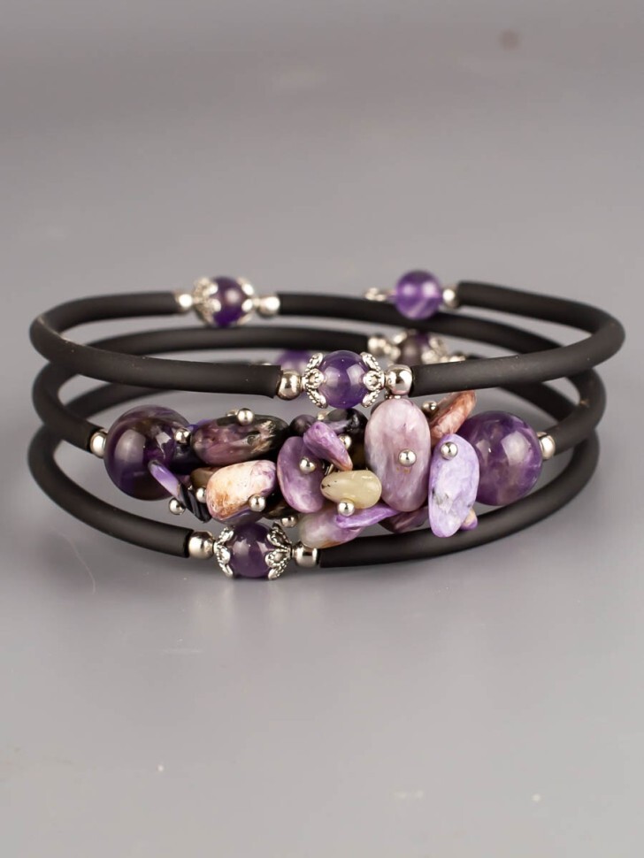 Браслет, Фиолетовый;черный
Браслет, Фиолетовый;черный