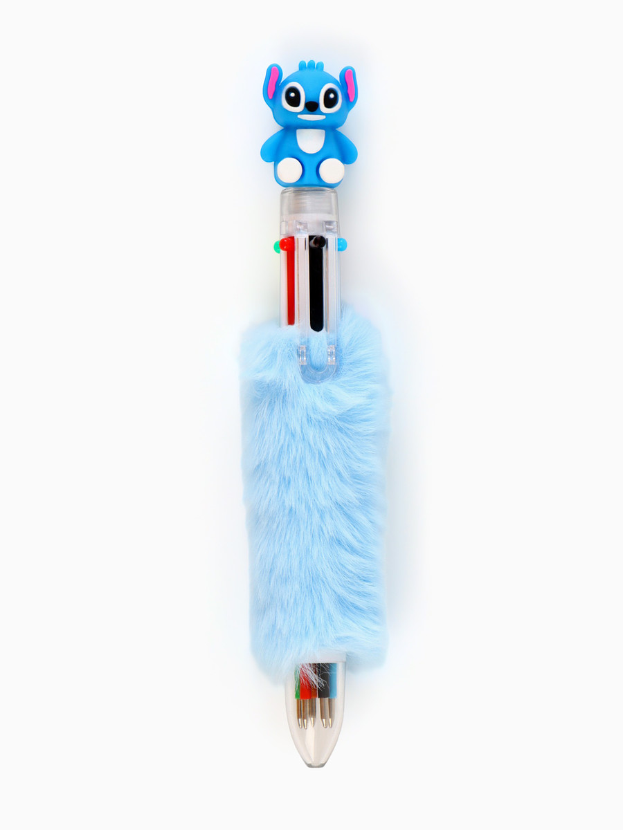 Ручка многоцветная 6 цветов пушистая стич, Голубой
Ручка многоцветная 6 цветов пушистая стич, Голубой