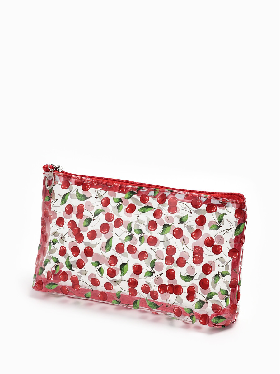 Косметичка женская cherry lady, для бассейна, на молнии, прозрачная, красная, Прозрачный
Косметичка женская cherry lady, для бассейна, на молнии, прозрачная, красная, Прозрачный