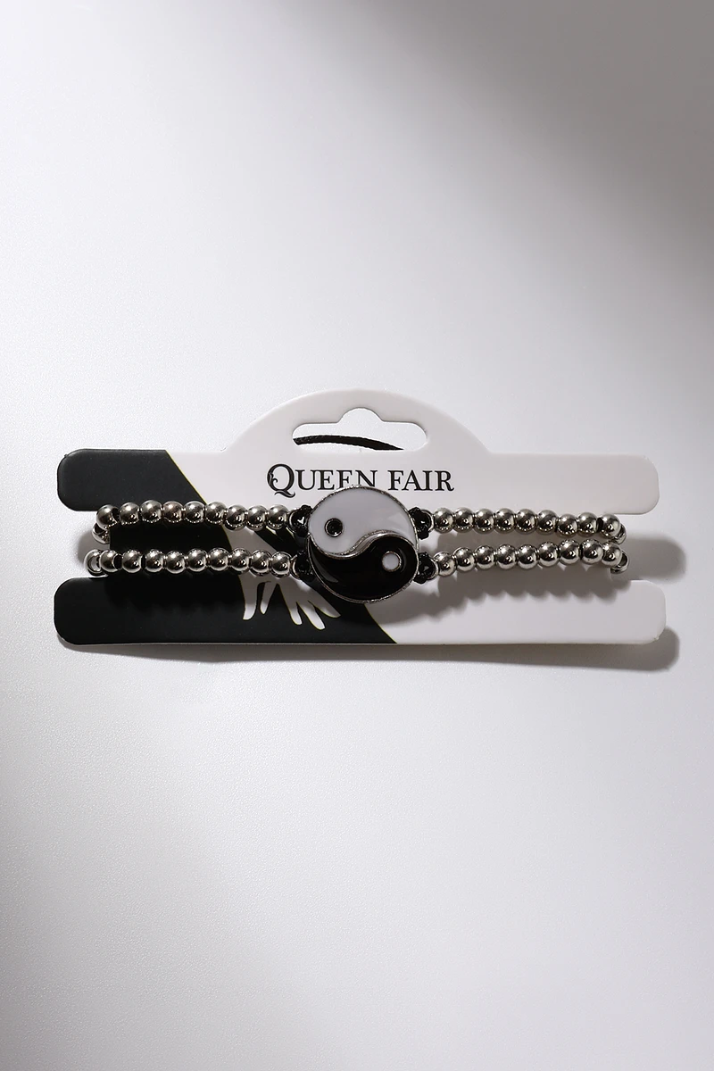 Браслеты парные, Белый;черный
Браслеты парные, Белый;черный