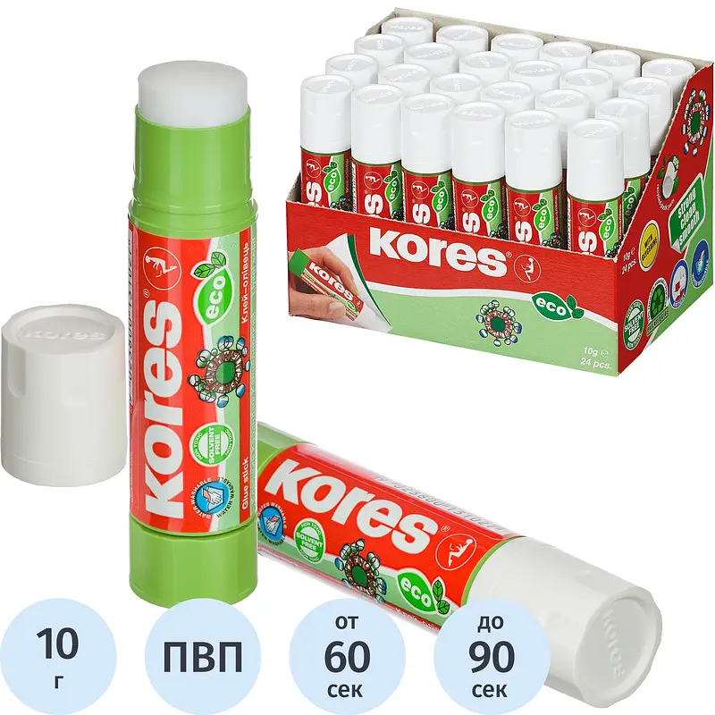 Клей-карандаш Kores Glue-Eco 10 г
Клей-карандаш Kores Glue-Eco 10 г