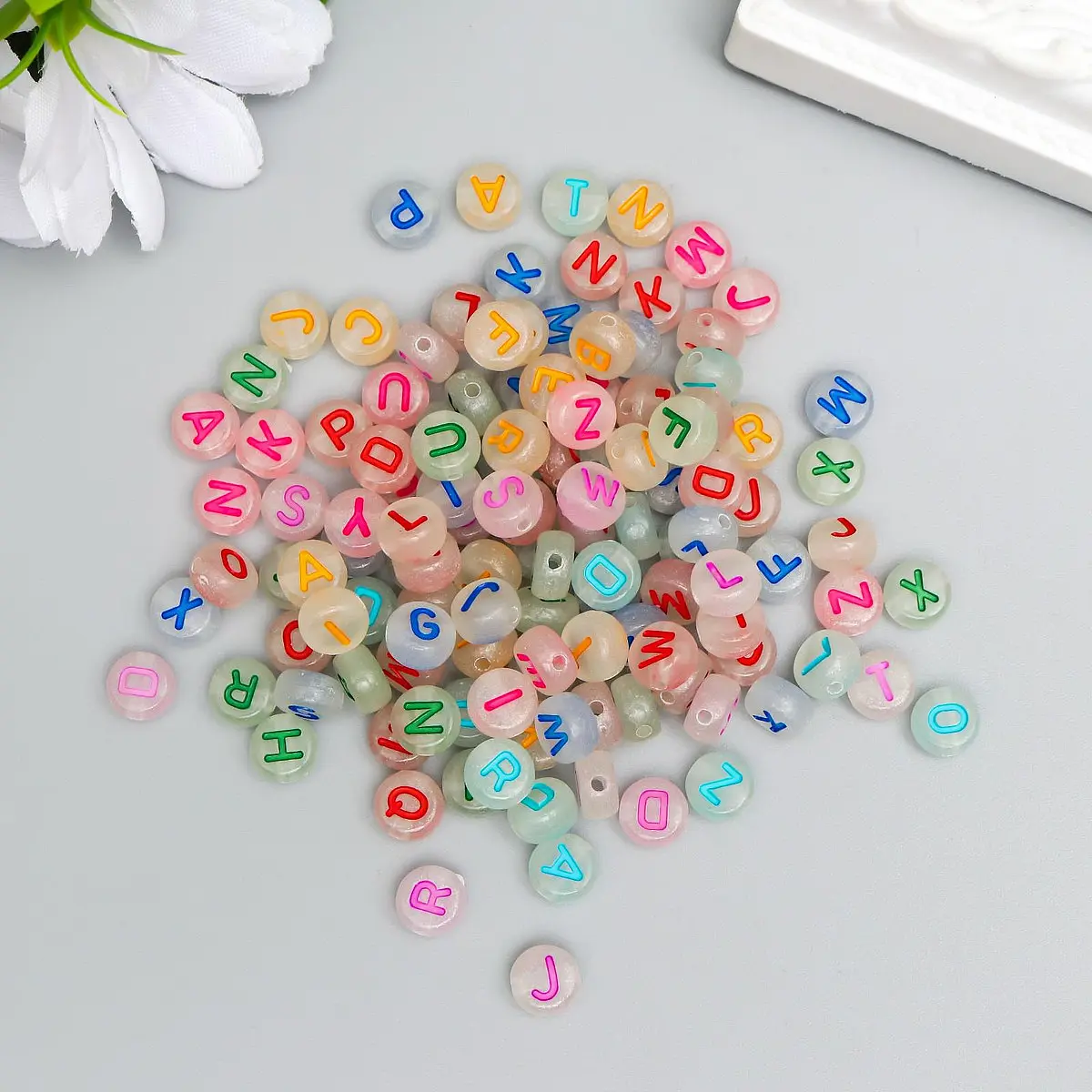 Бусины для творчества акрил фосфорные, Разноцветный
Бусины для творчества акрил фосфорные, Разноцветный