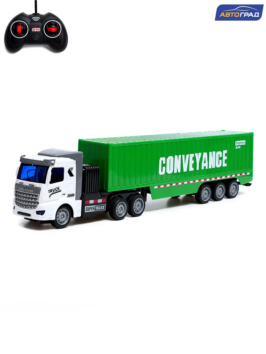 Грузовик радиоуправляемый, Белый;зеленый
Грузовик радиоуправляемый, Белый;зеленый