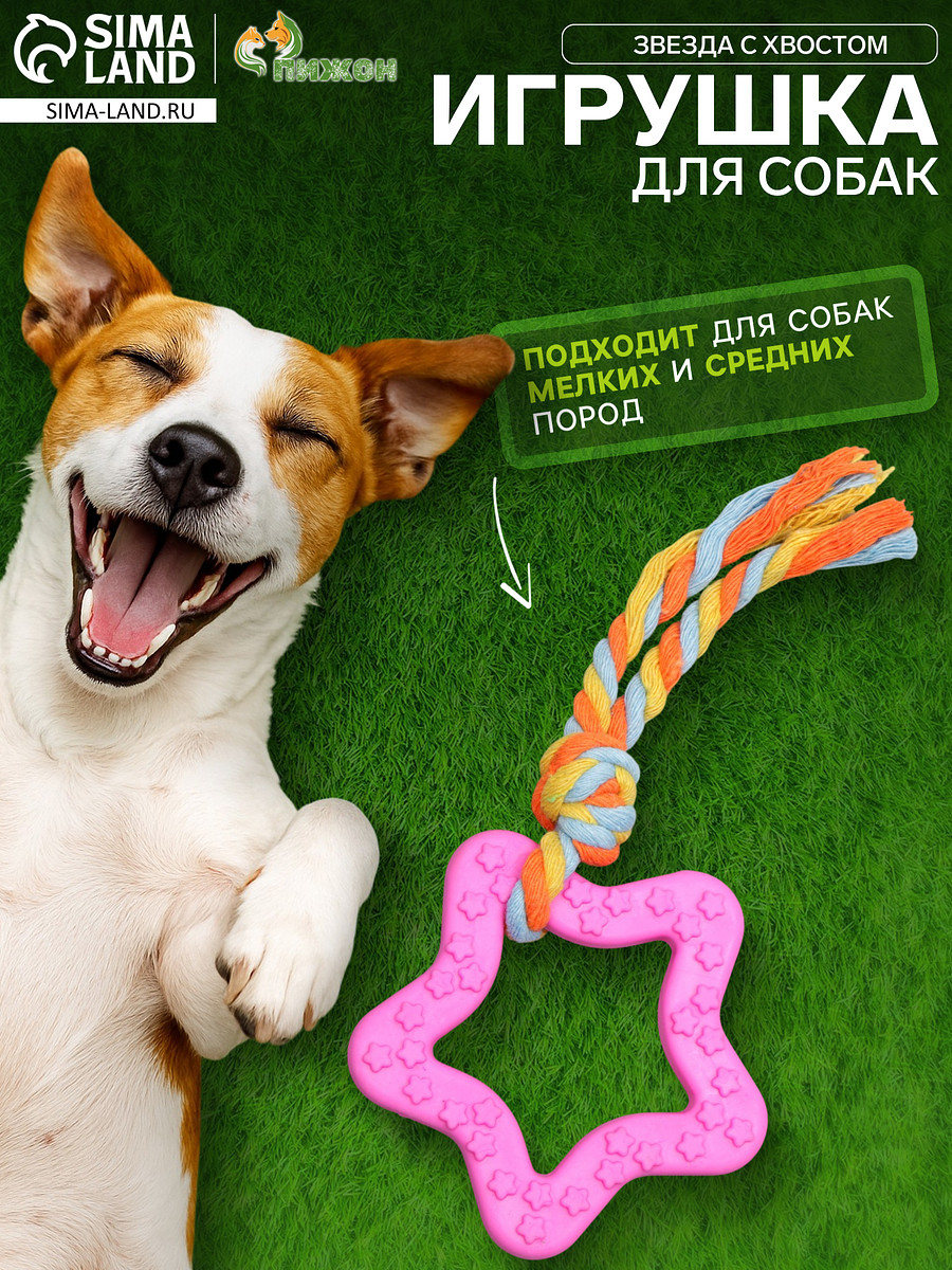 Игрушка жевательная с канатом, Розовый
Игрушка жевательная с канатом, Розовый