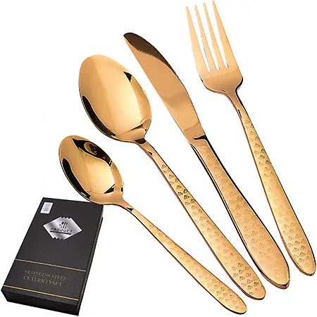Набор столовых приборов на, Золотистый
Набор столовых приборов на, Золотистый