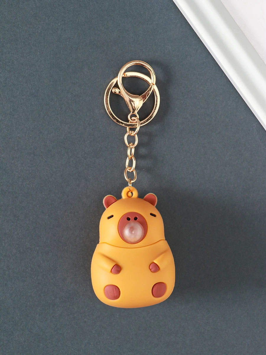 Брелок для ключей на кольце с карабином, Коричневый
Брелок для ключей на кольце с карабином, Коричневый