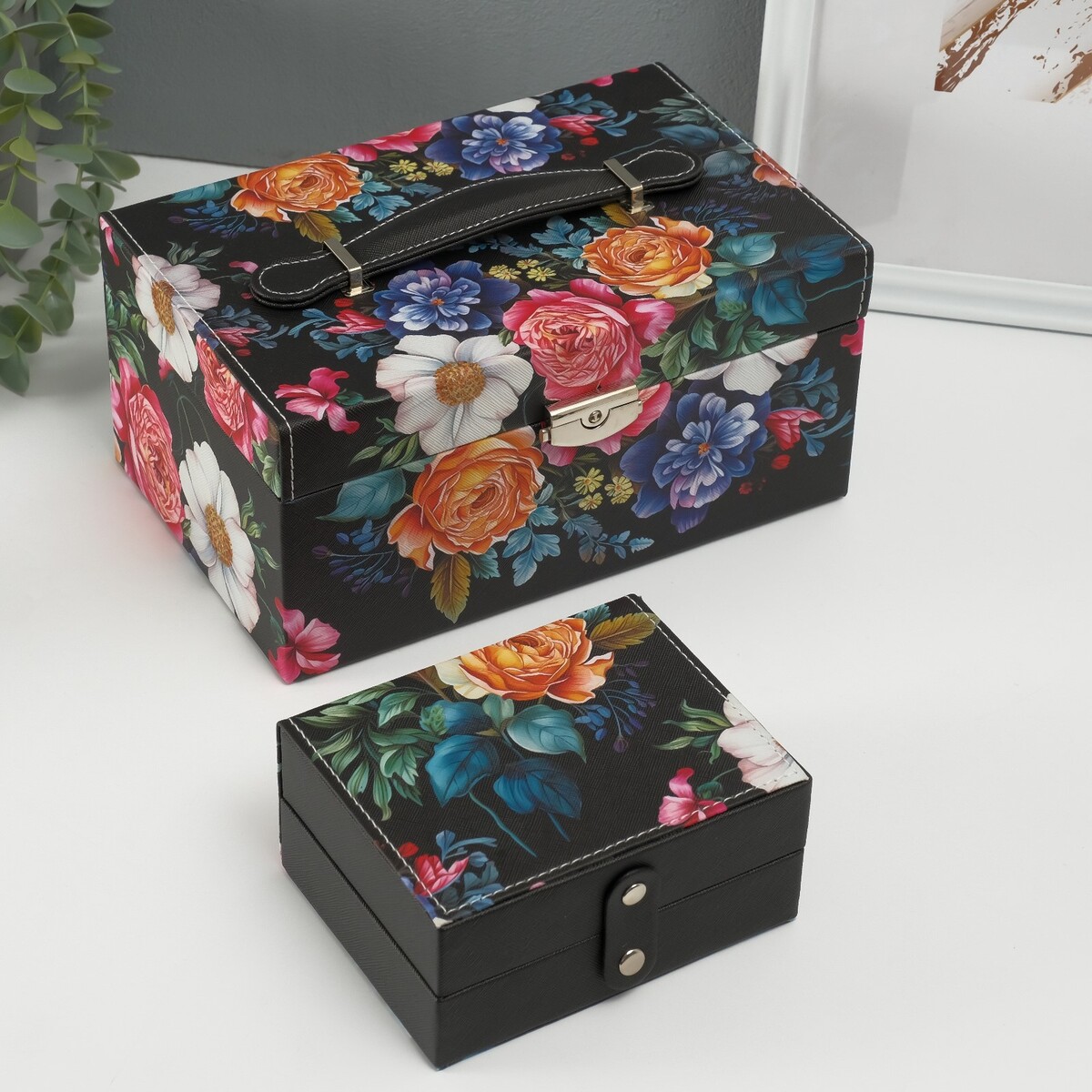 Шкатулка для украшений, Разноцветный;черный
Шкатулка для украшений, Разноцветный;черный