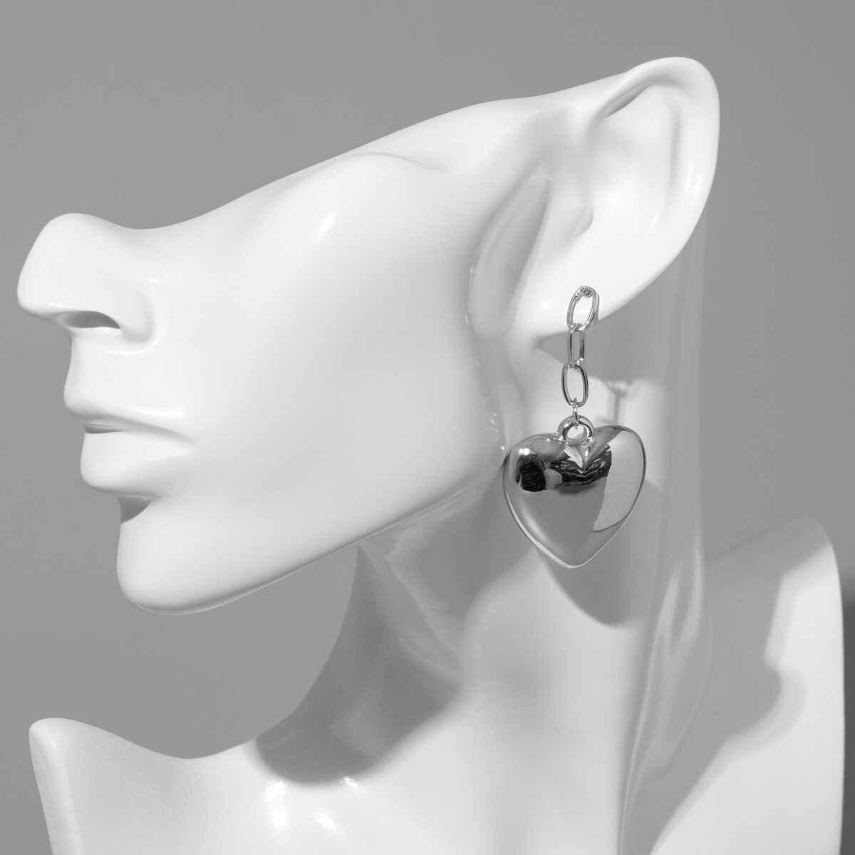 Серьги металл, Серебристый
Серьги металл, Серебристый