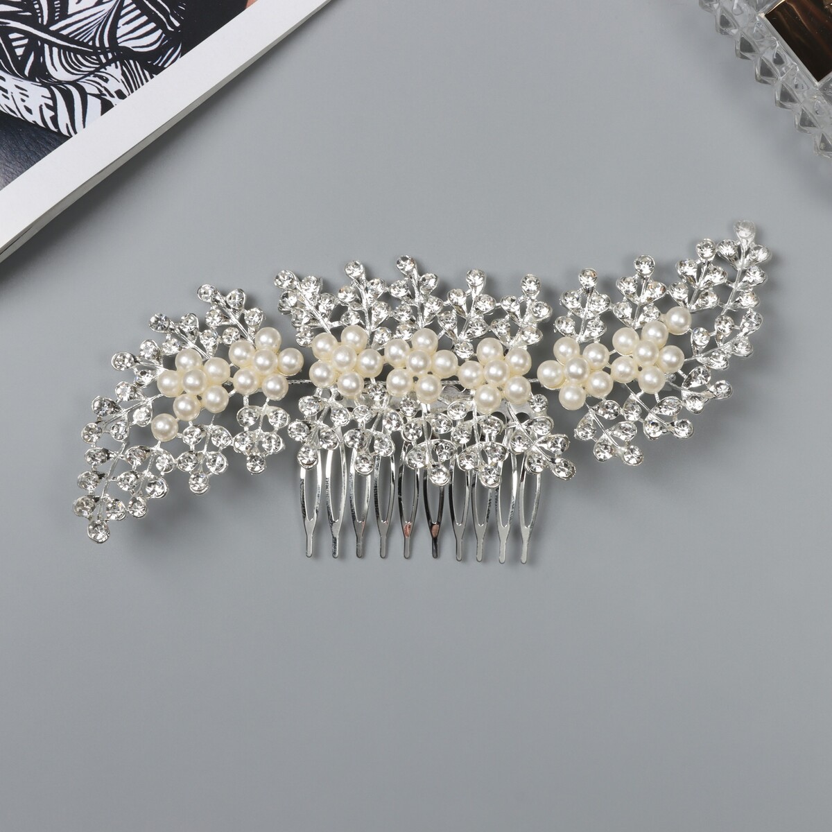 Гребень для волос, Серебристый
Гребень для волос, Серебристый