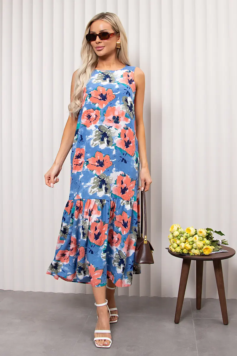 Платье, Голубой;голубой/маки
Платье, Голубой;голубой/маки