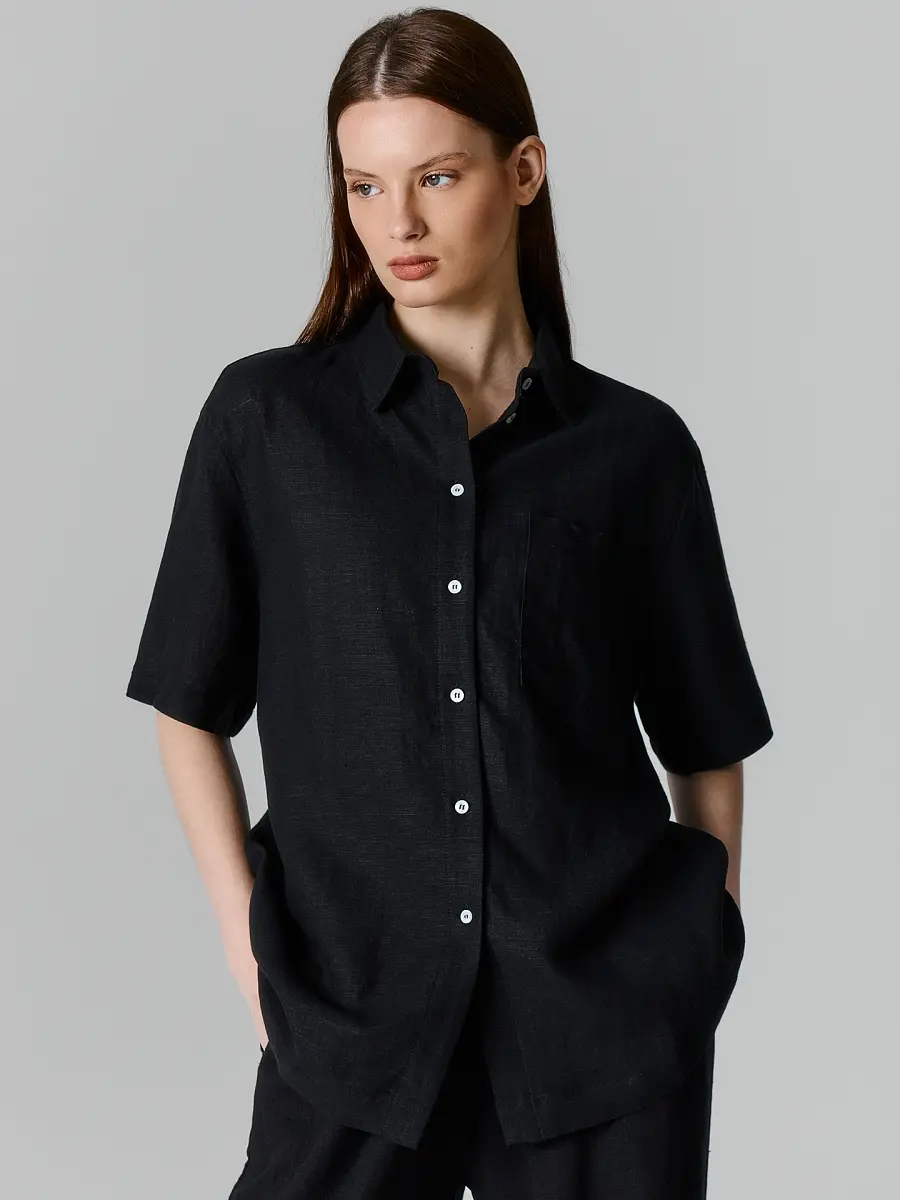 Рубашка женская черная, Черный
Рубашка женская черная, Черный