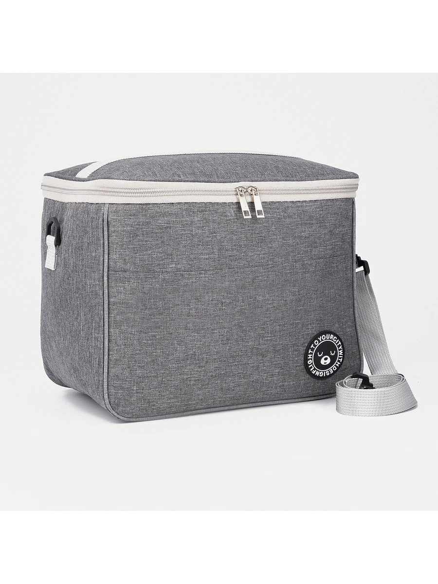 Термосумка на молнии, объем 12.5 л, наружный карман, регулируемый ремень, серая, Серый
Термосумка на молнии, объем 12.5 л, наружный карман, регулируемый ремень, серая, Серый