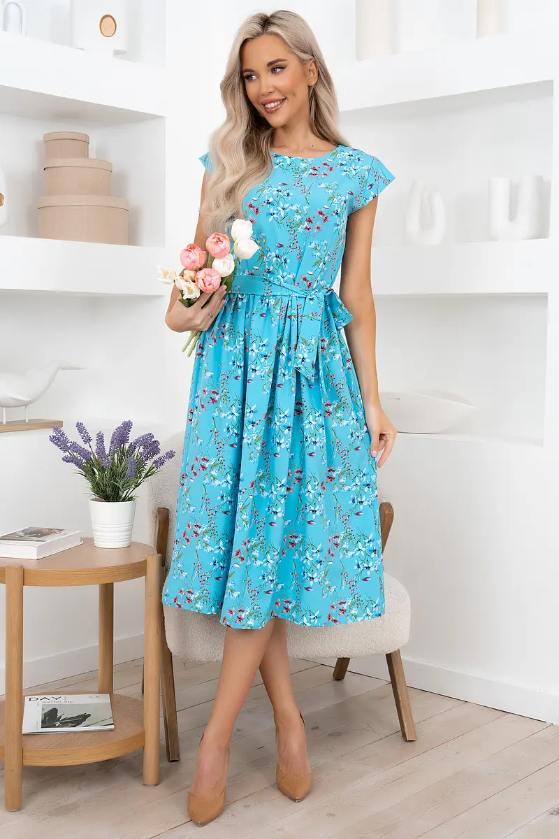 Платье, Голубой
Платье, Голубой