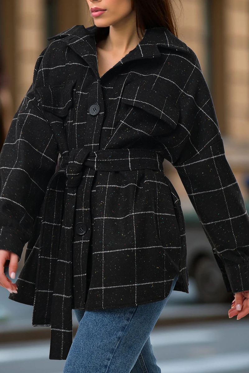 Пальто, Черный;клетка на черном
Пальто, Черный;клетка на черном