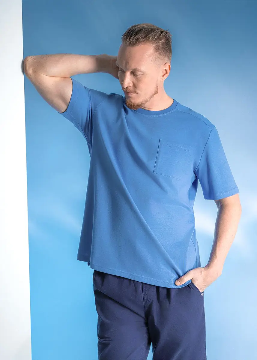 Футболка, Голубой;т.голубой
Футболка, Голубой;т.голубой