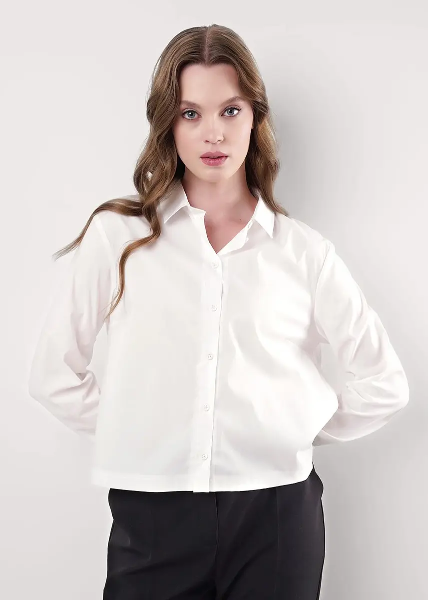 Блузка рубашка, Белый
Блузка рубашка, Белый