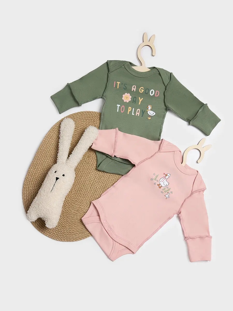 Боди детское в наборе, 2 шт, Зеленый;розовый;св.розовый +зеленый +печать
Боди детское в наборе, 2 шт, Зеленый;розовый;св.розовый +зеленый +печать