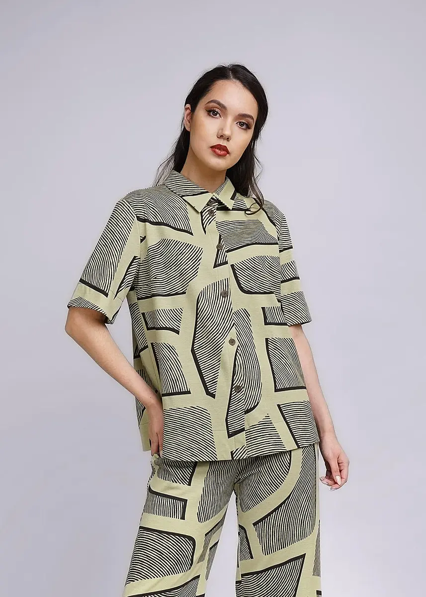 Блузка рубашка, Хаки;черный;хаки/черный
Блузка рубашка, Хаки;черный;хаки/черный