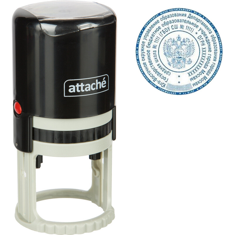 Оснастка для печати круглая Attache 9045 R45 45 мм черная
Оснастка для печати круглая Attache 9045 R45 45 мм черная