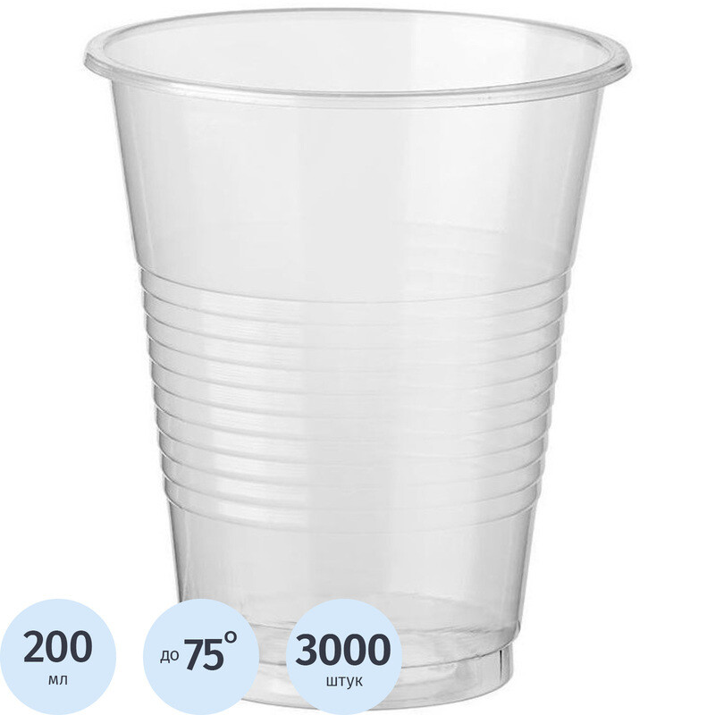 Стакан одноразовый пластиковый Комус 200/220 мл прозрачный (3000 штук в упаковке, 11688812)
Стакан одноразовый пластиковый Комус 200/220 мл прозрачный (3000 штук в упаковке, 11688812)