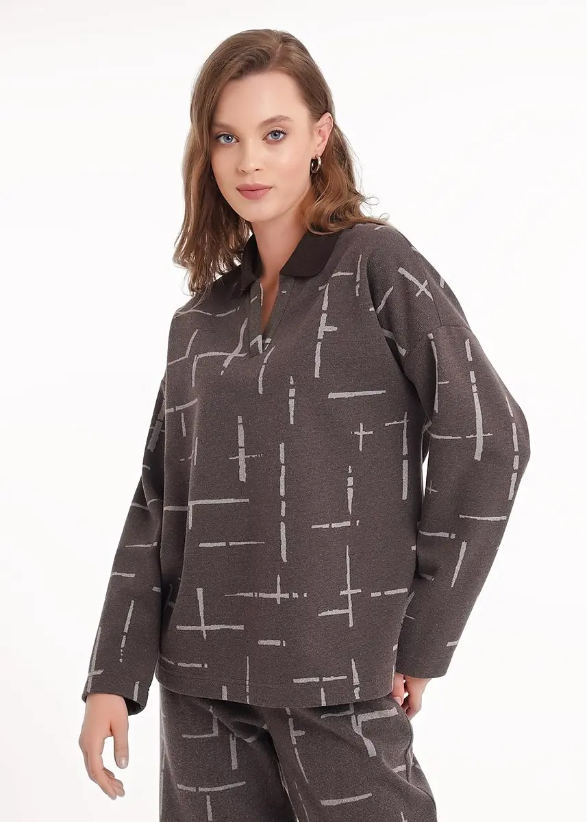 Джемпер, Серый;т.серый/бежевый
Джемпер, Серый;т.серый/бежевый