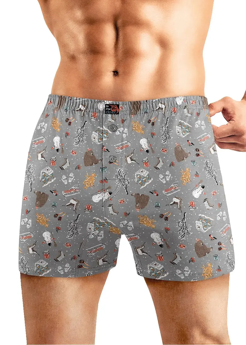 Трусы, Серый;серый/белый
Трусы, Серый;серый/белый