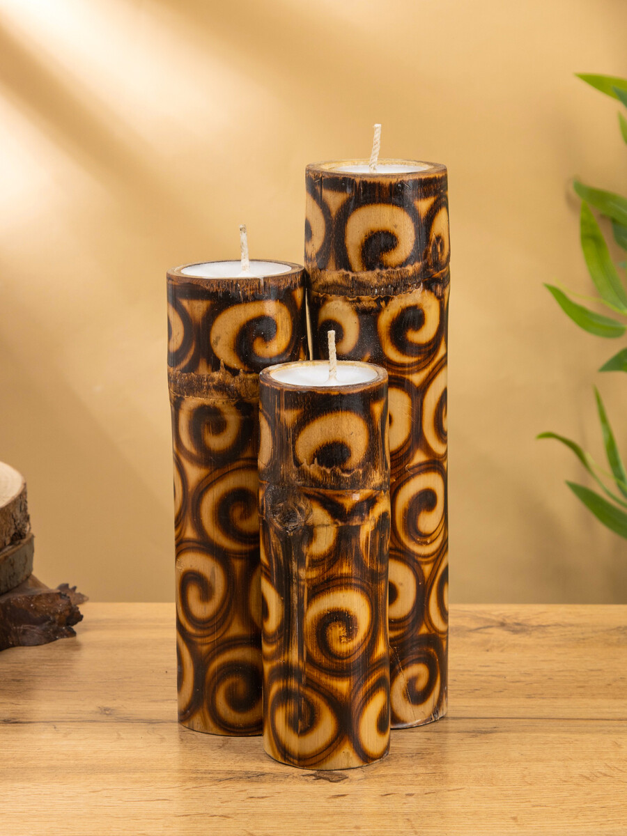Свеча в бамбуке тройная, 14×13×30 см, 100 мл, коричневая, Коричневый
Свеча в бамбуке тройная, 14×13×30 см, 100 мл, коричневая, Коричневый