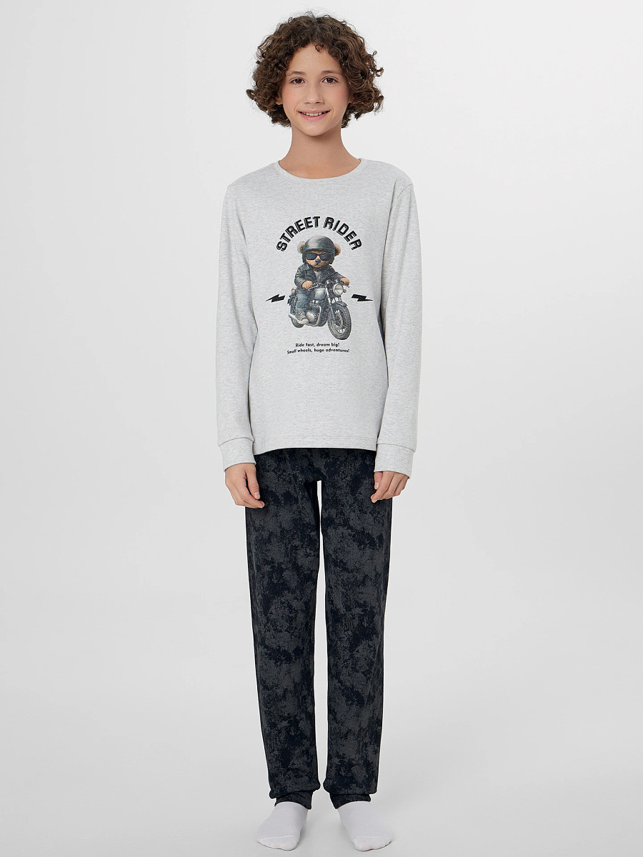 Комплект для мальчиков (джемпер, брюки), Черный;серый меланж 4306-а +варка на черном
Комплект для мальчиков (джемпер, брюки), Черный;серый меланж 4306-а +варка на черном