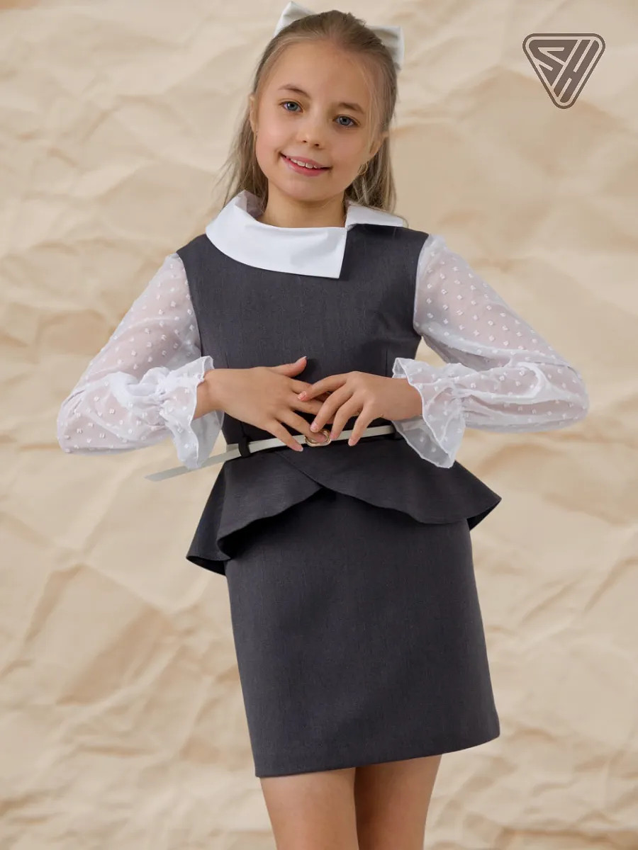 Школьный сарафан, Серый
Школьный сарафан, Серый