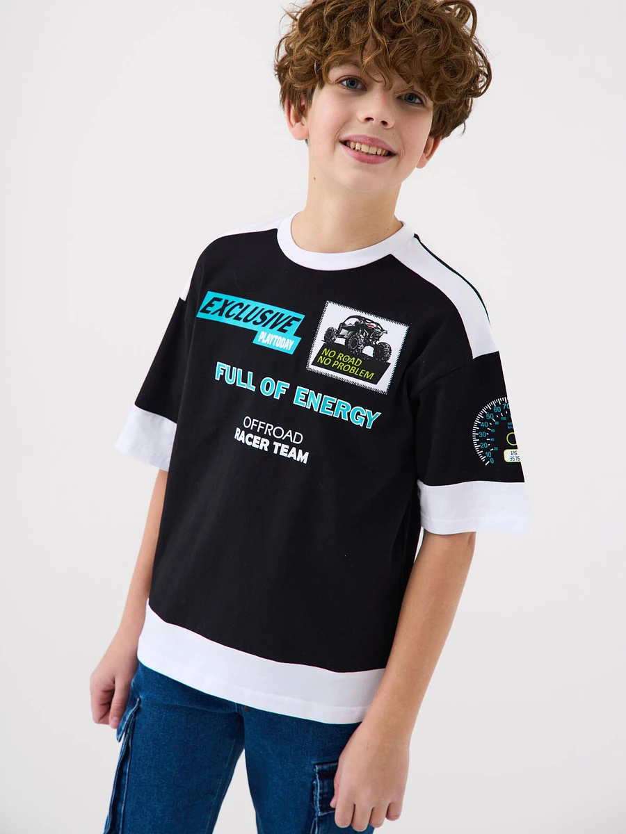 Фуфайка трикотажная, Черный;белый
Фуфайка трикотажная, Черный;белый