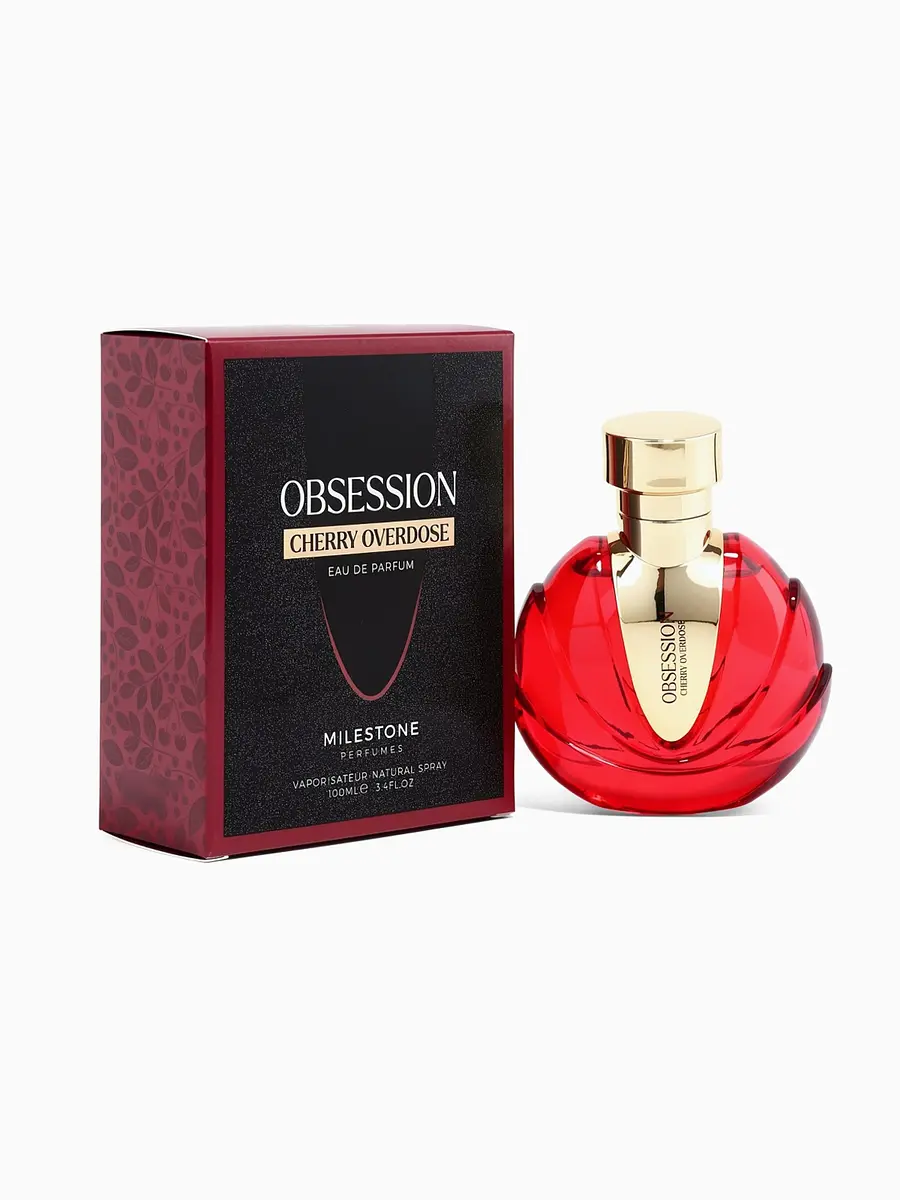 Парфюмерная вода женская milestone obsession cherry overdose, 100 мл
Парфюмерная вода женская milestone obsession cherry overdose, 100 мл