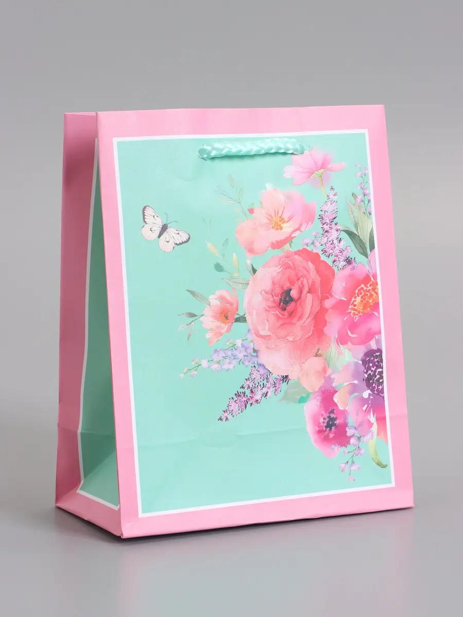 Пакет подарочный ламинированный, Бирюзовый
Пакет подарочный ламинированный, Бирюзовый