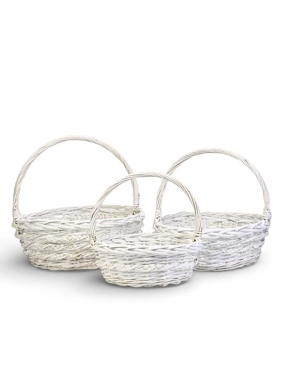Корзина плетеная для хранения vara, с ручкой, белая, набор 3 шт., Белый
Корзина плетеная для хранения vara, с ручкой, белая, набор 3 шт., Белый