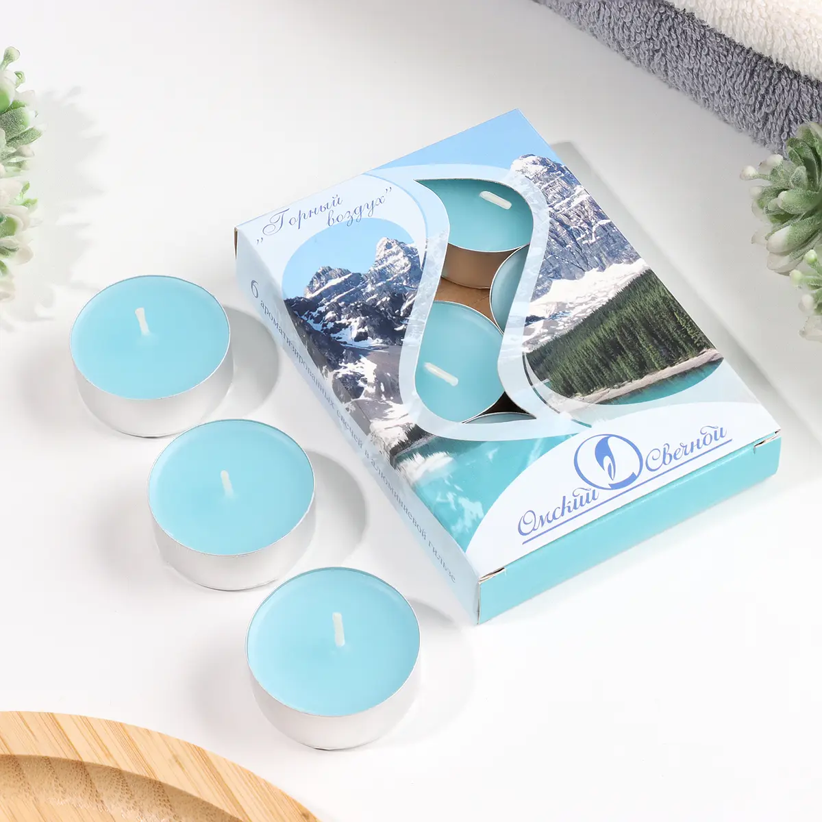 Набор свечей ароматических чайных, Голубой
Набор свечей ароматических чайных, Голубой