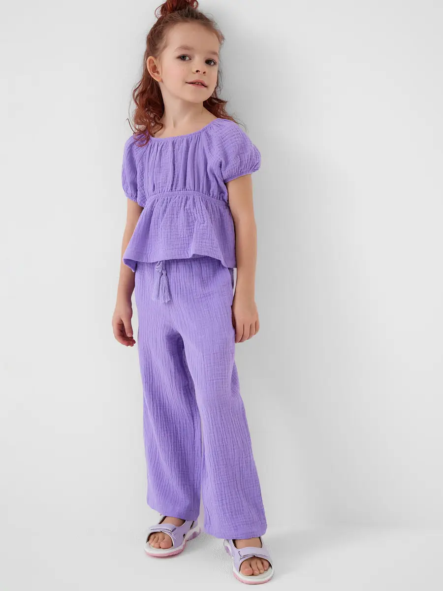 Комплект блузка брюки, Сиреневый
Комплект блузка брюки, Сиреневый
