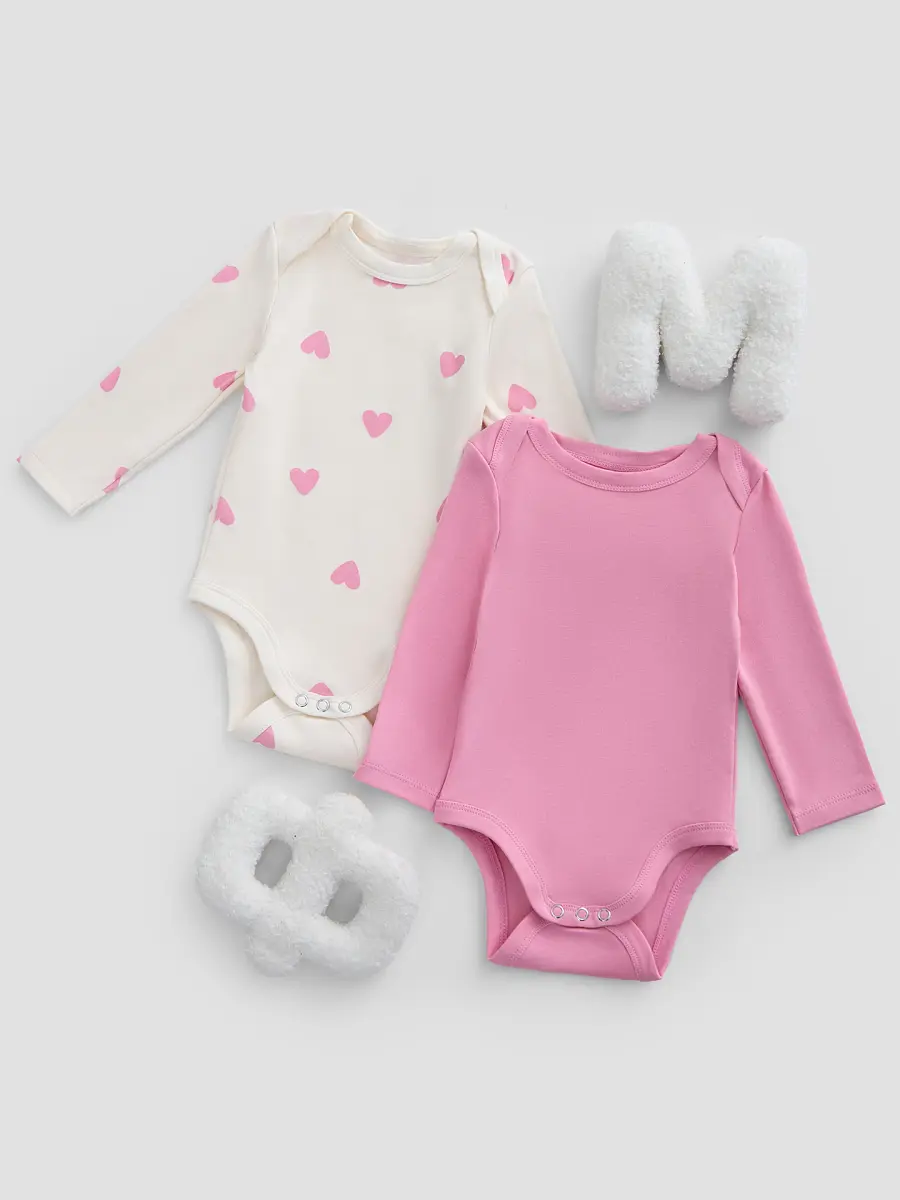 Боди детское (2шт.), Белый;розовый;сердечки на молоке +розовый
Боди детское (2шт.), Белый;розовый;сердечки на молоке +розовый