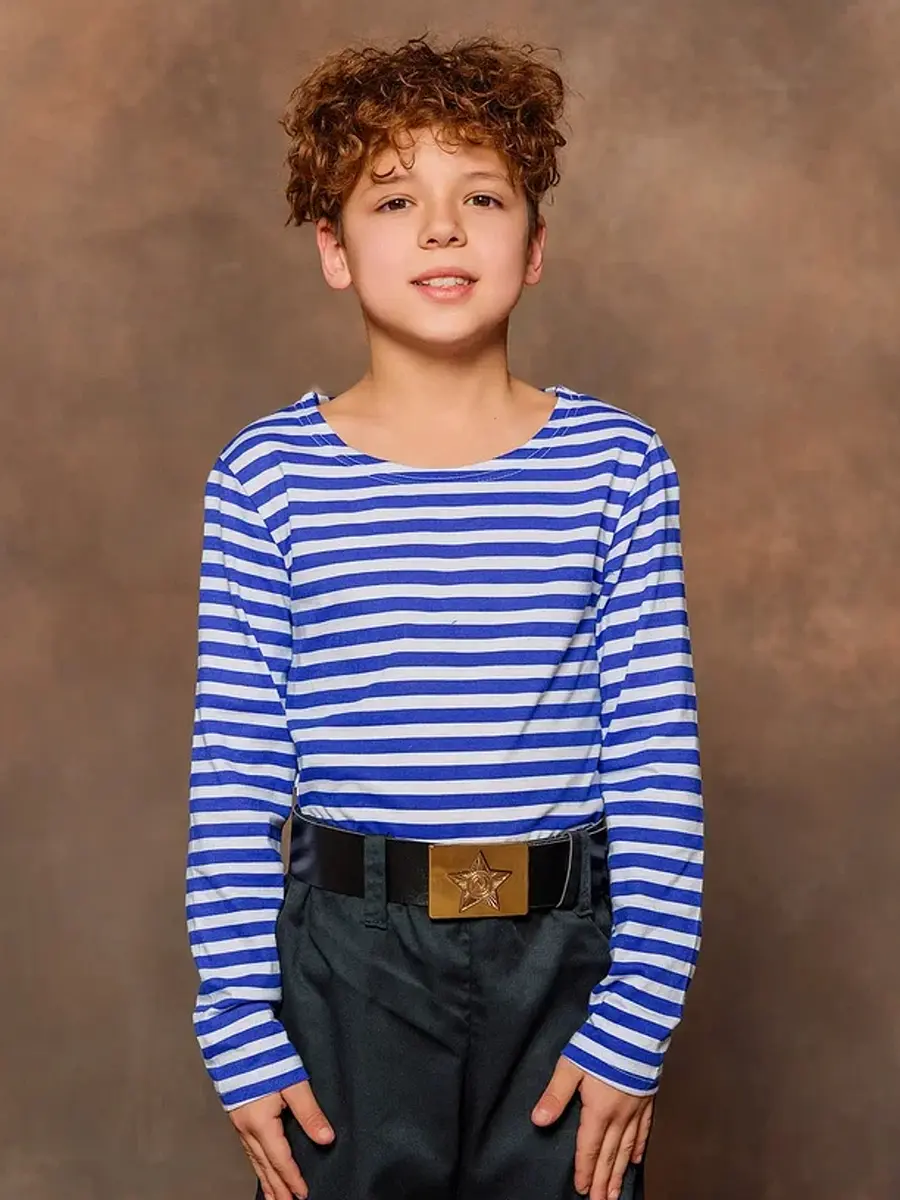 Тельняшка с длинным рукавом р-р 122, Синий
Тельняшка с длинным рукавом р-р 122, Синий