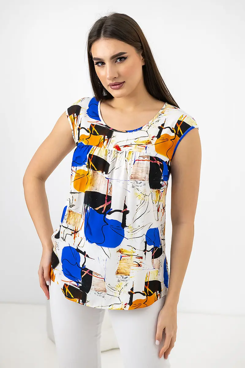 Топ, Разноцветный;василек
Топ, Разноцветный;василек