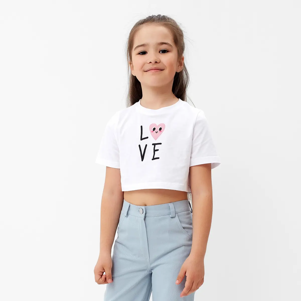 Футболка укороченная, Белый
Футболка укороченная, Белый