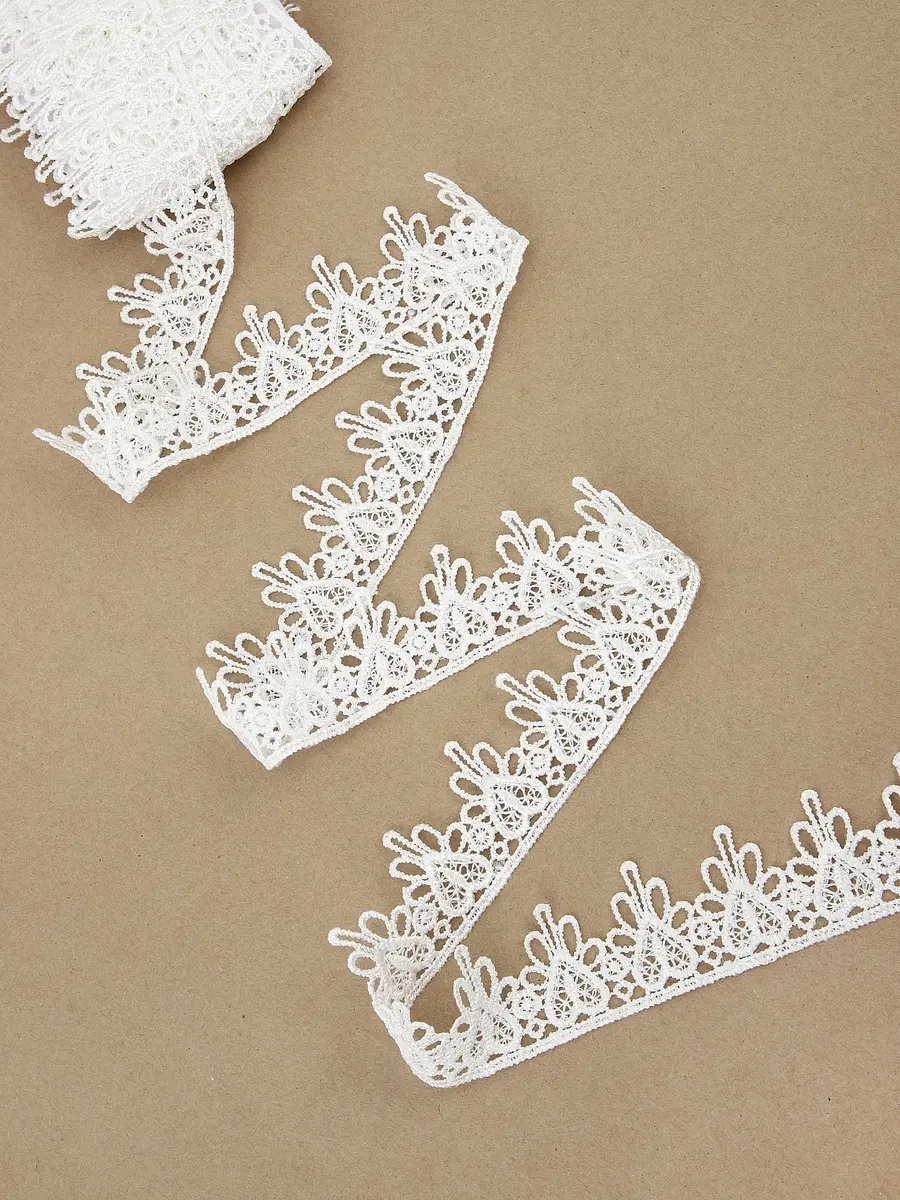 Кружево гипюровое, 35 мм, 9±0.5 м, цвет белый
Кружево гипюровое, 35 мм, 9±0.5 м, цвет белый