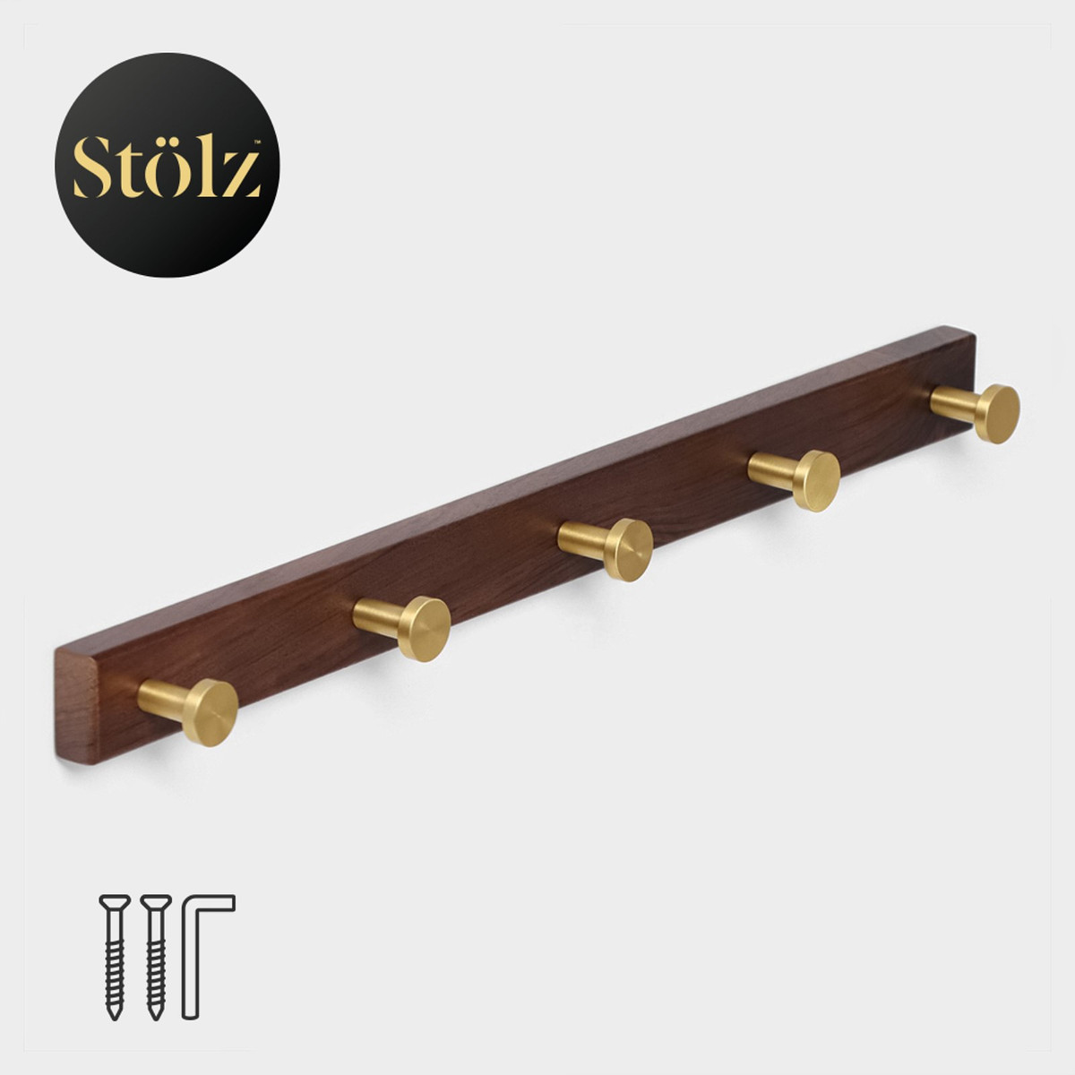 Крючки для полотенец на планке stölz hölzern premiere, 45×3.5×4.2 см, темное дерево, Коричневый
Крючки для полотенец на планке stölz hölzern premiere, 45×3.5×4.2 см, темное дерево, Коричневый