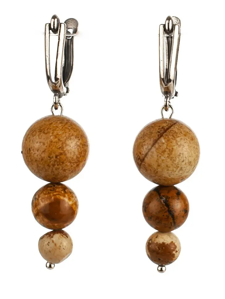 Серьги, Коричневый;серебристый
Серьги, Коричневый;серебристый